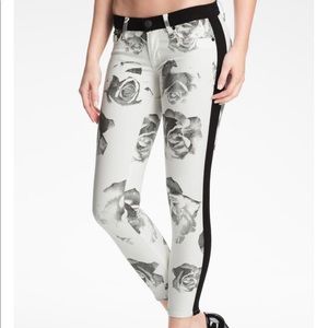 Hudson Jeans Leeloo Colorblock Super Skinny Crop